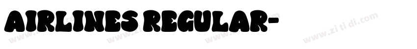 Airlines Regular字体转换